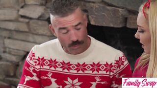 Christmas Swap Fuck Festivities with Aaliyah Love & Alexis Tae Vibrating Orgy