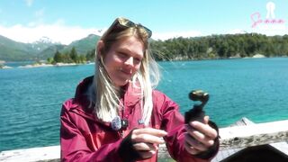 PETITE GIRLFRIEND FUCKS very passionate after long hike w/ friends – SammmNextDoor Date Night #34