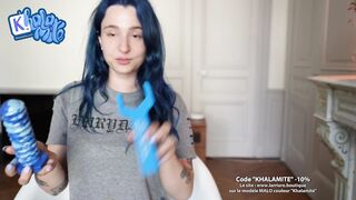 No need for sex when you have a Big Dildo – Masturbation Solo French Alt Girl